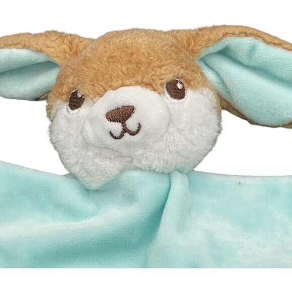 Happy Go Fluffy My 1st Easter Bunny Lovey Soft Baby Blanket Plush Toy Rattle - Picture 1 of 5